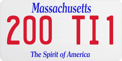 MA license plate 200TI1