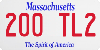 MA license plate 200TL2