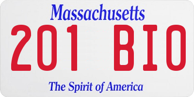 MA license plate 201BI0