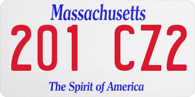 MA license plate 201CZ2