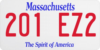 MA license plate 201EZ2