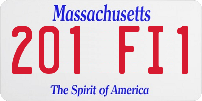 MA license plate 201FI1
