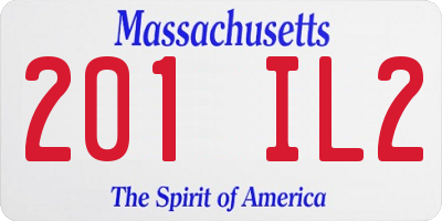 MA license plate 201IL2