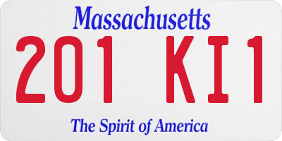 MA license plate 201KI1