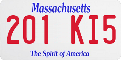 MA license plate 201KI5