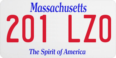MA license plate 201LZ0