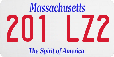MA license plate 201LZ2