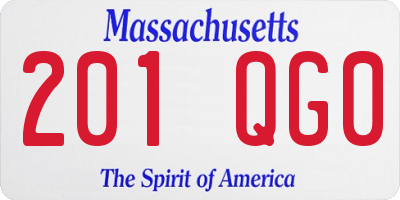 MA license plate 201QG0