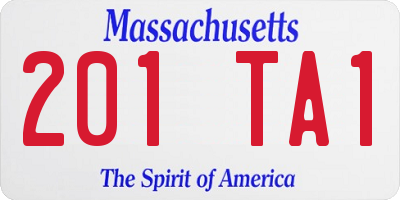MA license plate 201TA1