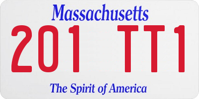 MA license plate 201TT1