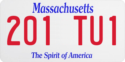 MA license plate 201TU1