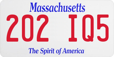 MA license plate 202IQ5