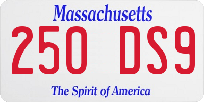 MA license plate 250DS9