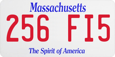 MA license plate 256FI5