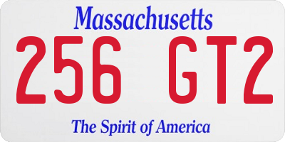 MA license plate 256GT2