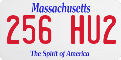 MA license plate 256HU2