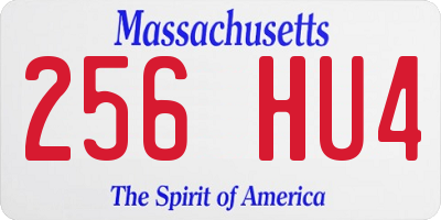 MA license plate 256HU4