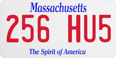 MA license plate 256HU5