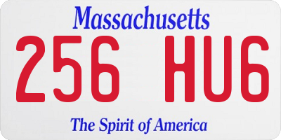 MA license plate 256HU6