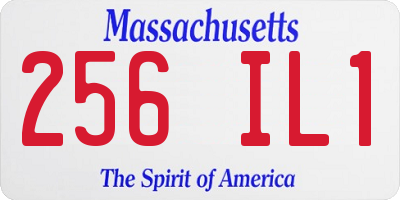 MA license plate 256IL1