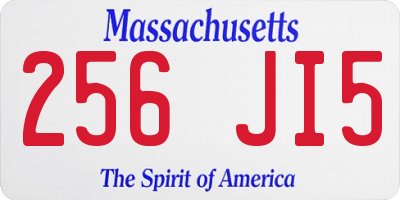 MA license plate 256JI5