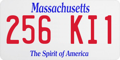 MA license plate 256KI1