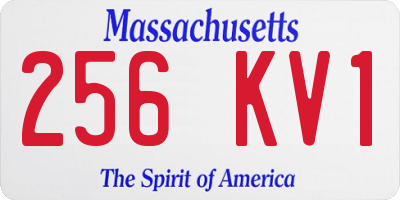 MA license plate 256KV1