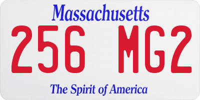 MA license plate 256MG2