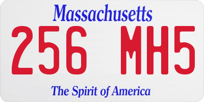 MA license plate 256MH5