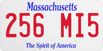 MA license plate 256MI5