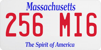 MA license plate 256MI6