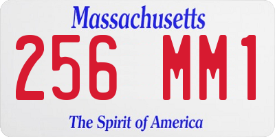 MA license plate 256MM1