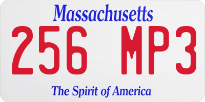 MA license plate 256MP3