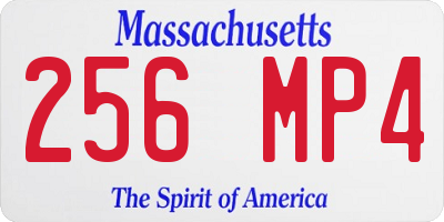 MA license plate 256MP4