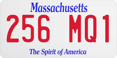 MA license plate 256MQ1