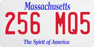 MA license plate 256MQ5