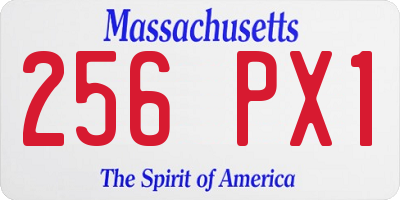 MA license plate 256PX1