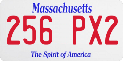 MA license plate 256PX2