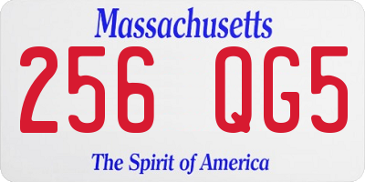 MA license plate 256QG5