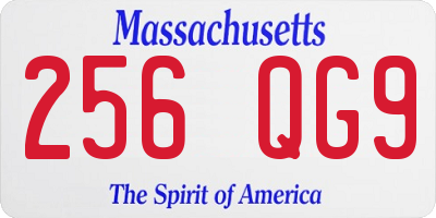 MA license plate 256QG9