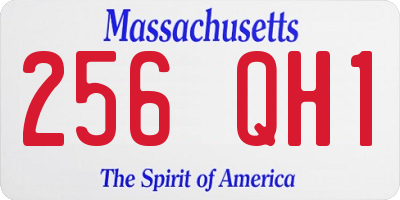 MA license plate 256QH1