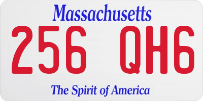MA license plate 256QH6