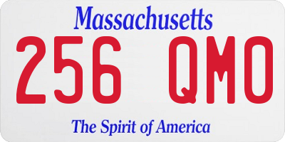 MA license plate 256QM0