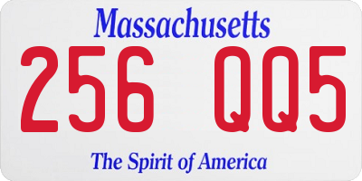 MA license plate 256QQ5