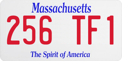 MA license plate 256TF1