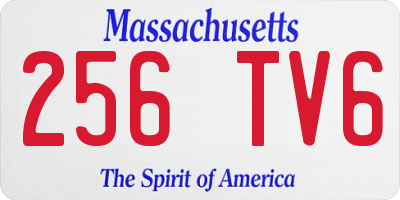 MA license plate 256TV6