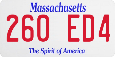 MA license plate 260ED4