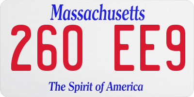 MA license plate 260EE9