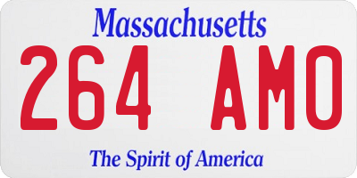 MA license plate 264AM0