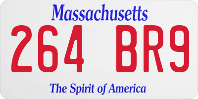 MA license plate 264BR9